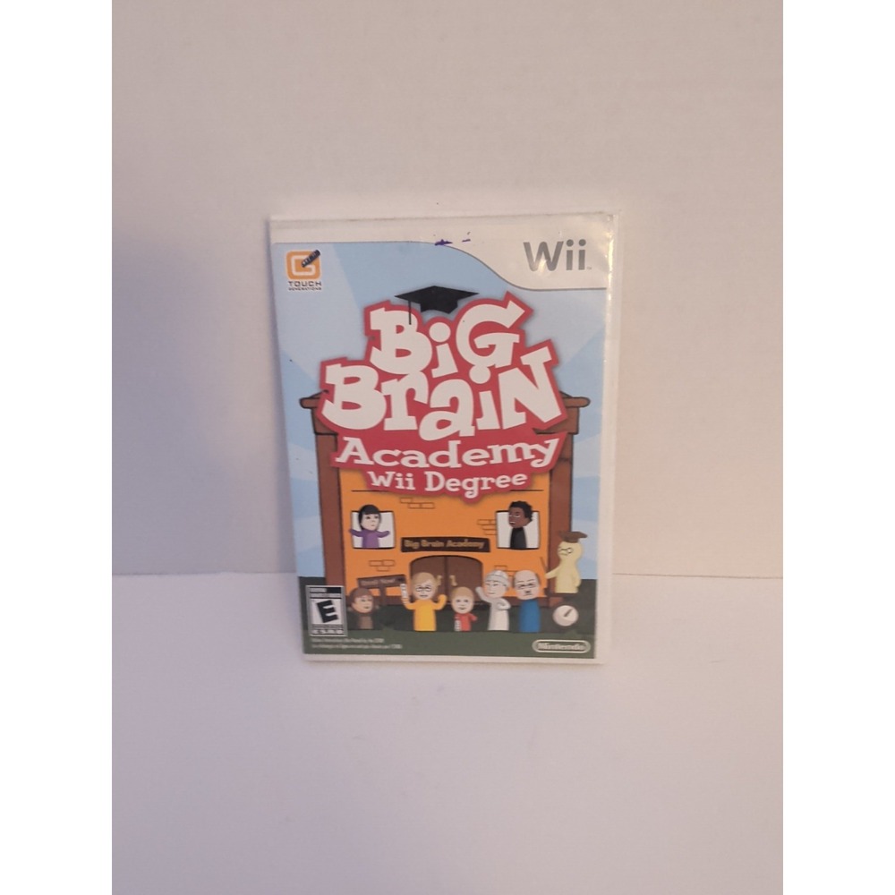 Big Brain Academy Wii Degree Nintendo Wii Game RVL-P-RYWE-USZ Disc & Case